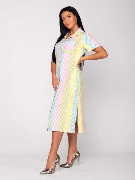 Платье рубашка женское кулирка Платье рубашка женское кулирка